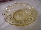 Federal Glass Rosemary, aka Dutch rose amber-yellow dessert bowl