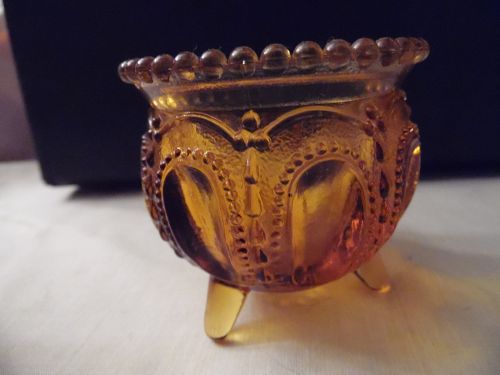 Degenhart gypsy pot toothpick holder caramel or amber
