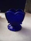 Deganhart cobalt lacy heart toothpicck holder