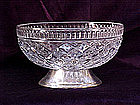 waterford pattern teleflora bowl on silver foot