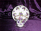 Lefton violets teacup and saucer