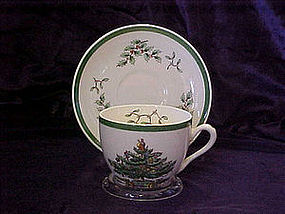 Spode Christmas tree cup & saucer set