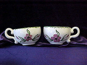 Pair of cups wall pockets