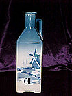 Delft blue oil decanter Czechoslovakia circa 1900