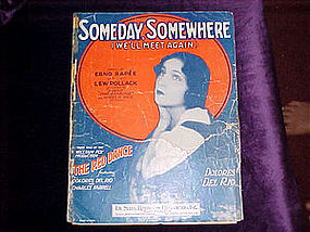 sheet music, Someday Somewhere