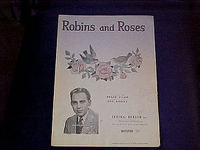 sheet music, Robins & Roses
