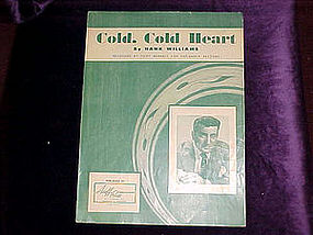 Sheet music, Cold cold heart