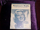 sheet music, Tennessee Waltz