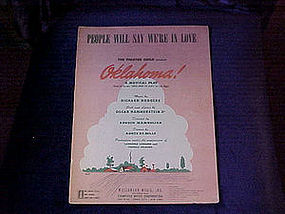 sheet music, OKLAHOMA