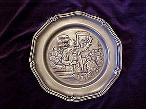 American revolution Pewter Collector plate