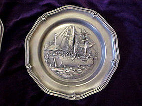 Boston tea party, Pewter collector plate