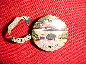 celluloid tape measure of Pennsylvania Turnpike