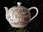 Nasco Sayonara pattern musical tea pot - old