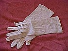 Hand beaded ladies evening gloves