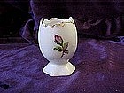 Egg vase with rose decoration