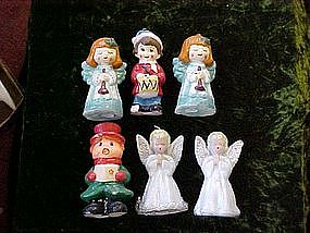 Gurley Christmas candles,angels,caroler,drummer boy