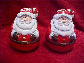 Jumbo Roly Poly Santa salt & pepper shakers