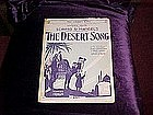 The Desert Song, sheet music 1926