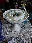 McKee Concord Milkglass punch bowl, stand,and 12 cups
