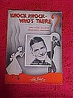 Knock,Knock,Who's There, sheet music 1936