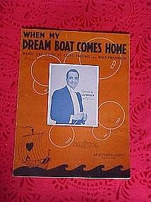 When my dream boat comes home, sheet music 1936