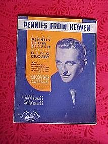 Pennies from Heaven, sheet music 1936