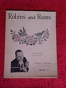 Robins and Roses, sheet music 1936