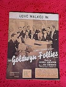 Love walked in, from the Goldwyn Follies 1938