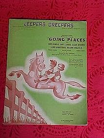 Jeepers Creepers, sheet music 1938