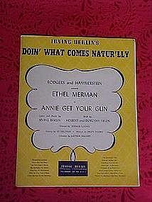 Doin' what comes natur'lly, sheet music  1946