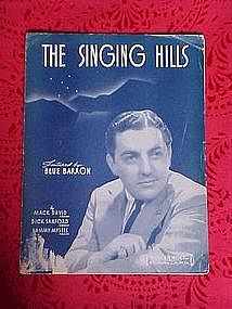 The singing Hills, sheet music 1940