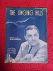 The singing Hills, sheet music 1940