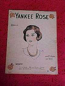 Yankee Rose, sheet music 1926