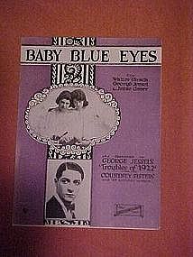 Baby Blue Eyes, sheet music 1922