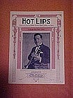 Hot Lips, blues fox trot song, sheet music 1922