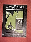 Arizona Stars song, sheet music 1923