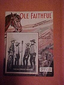 Ole Faithful, sheet music 1934