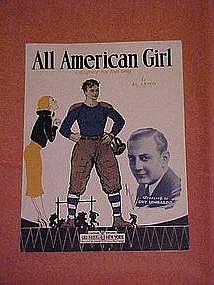 All American Girl, sheet music 1932