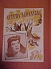 Autumn serenade, sheet music featuring Dinah Shore