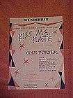 Wunderbar, song from Kiss Me Kate  1948