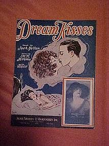 Dream Kisses, sheet music 1929, Barbelle cover art