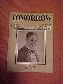 Tomorrow, by Hirsch & Spitalny, sheet music 1927