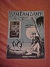 Bam Bam Bamy Shore, sheet music 1925