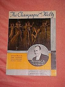 The champagne waltz, sheet music 1934