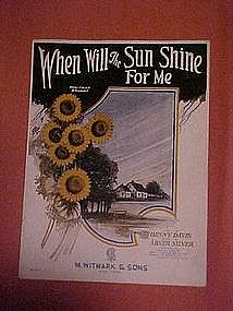 When will the sun shine for me, music  1923