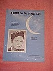 A little on the lonely side, WWII era music 1944