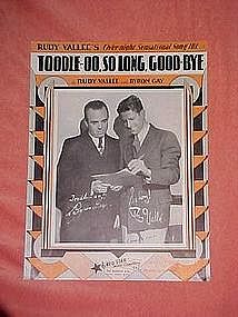 Toodle-OO, So Long, Goodbye, by Rudy Vallee 1931