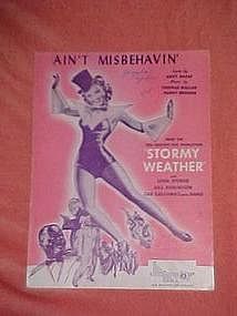 Ain't Misbehavin, Lena Horne and Cab Calloway cover