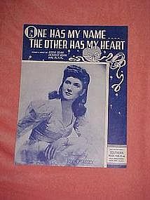 One has my name...The other has my heart 1948