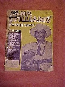 Hank Williams favorite songs folio 1953
